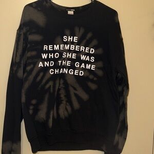 Fashion Nova Black Tie-Dye Sweater